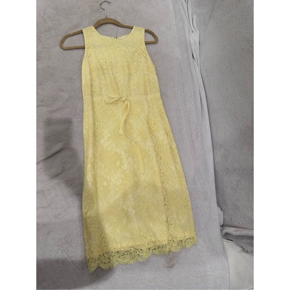 Banana republic new with tags women’s dress baby yellow lace with bow size 2